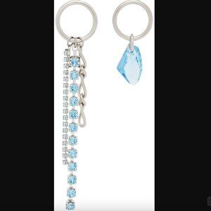 NIB! Justine Clenquet Ewan Earrings Silver & Blue